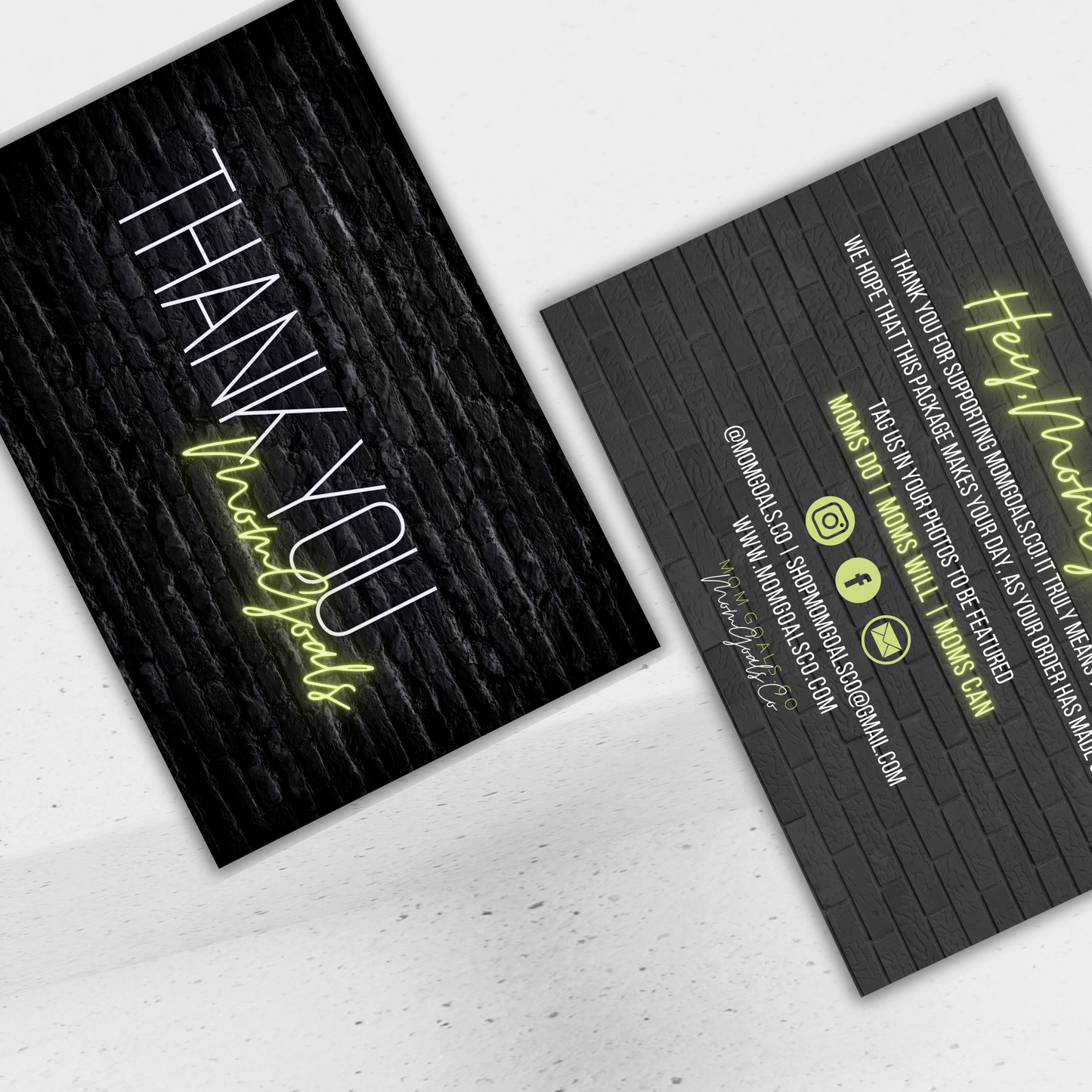 Thank You Card Design + Print