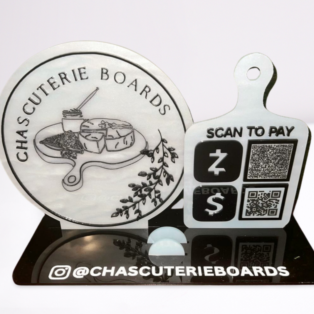 Acrylic Social Media Sign - 2 Panel