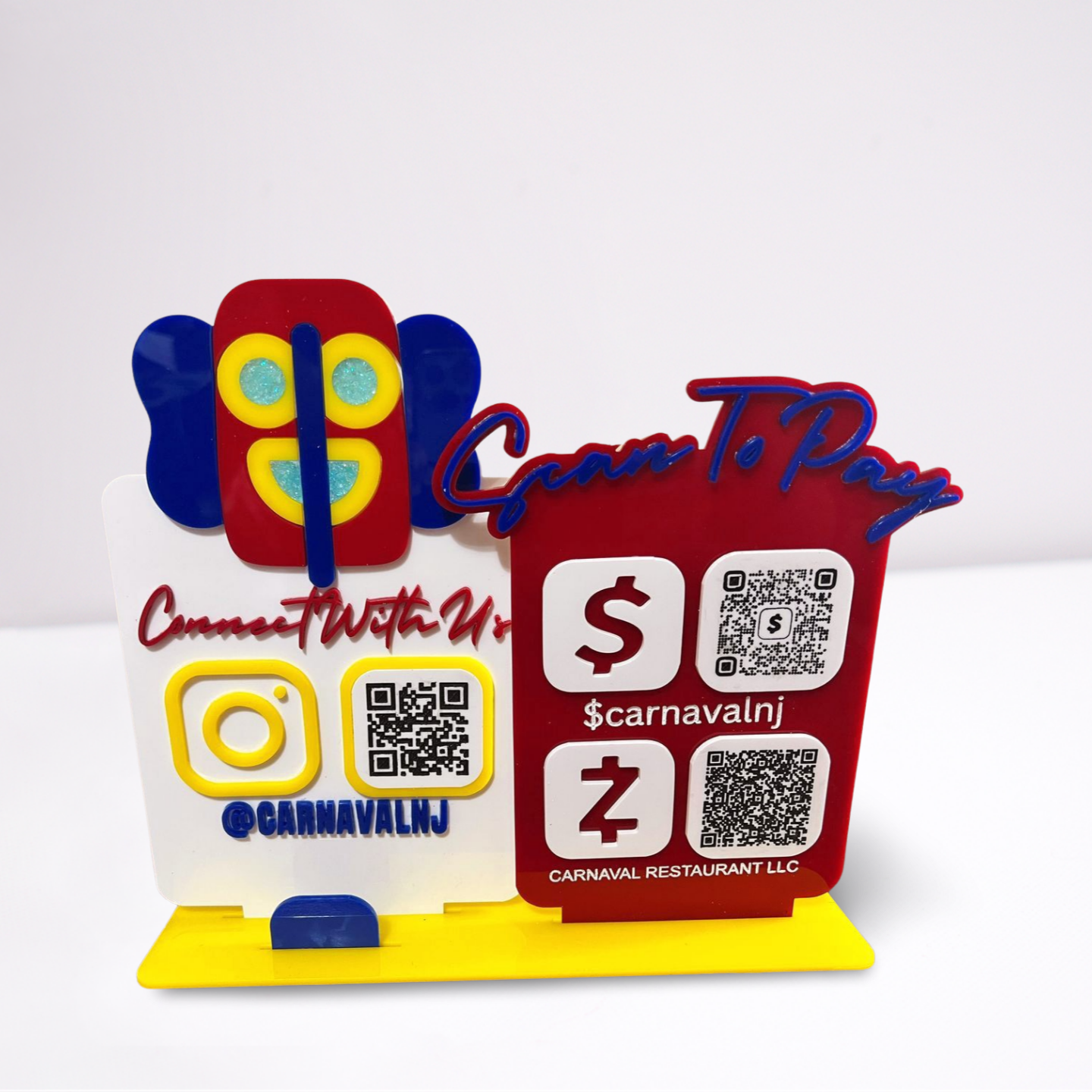 Acrylic Social Media Sign - 2 Panel
