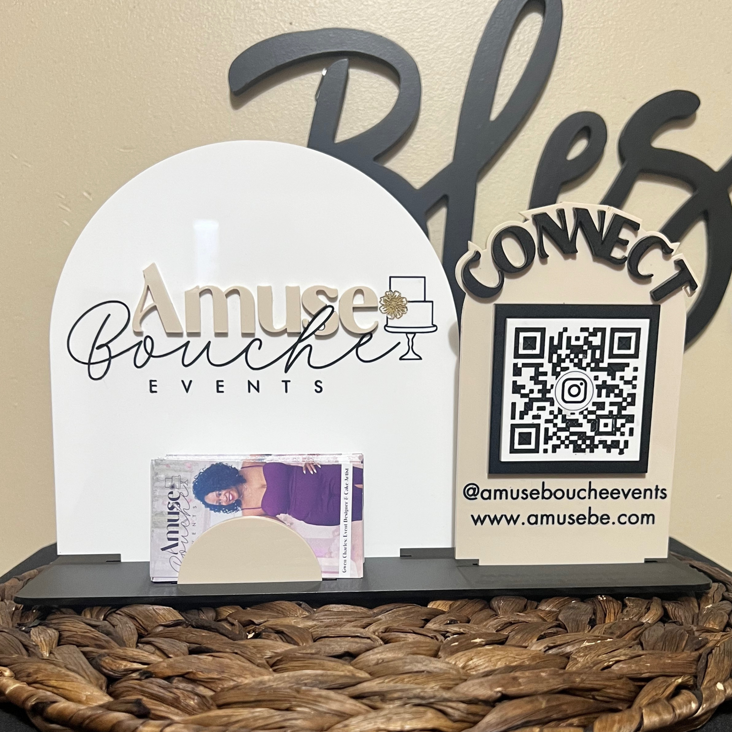 Acrylic Social Media Sign - 2 Panel