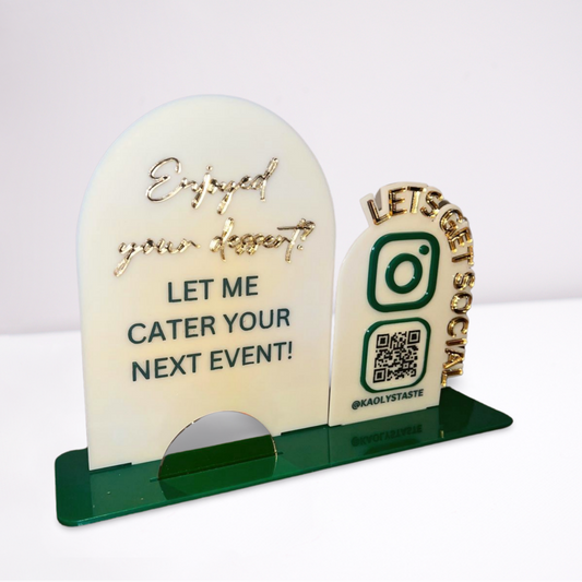 Acrylic Social Media Sign - 2 Panel