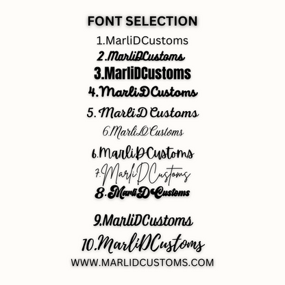 Acrylic Username - Water Mark